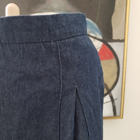 ABS Allen Schwartz | Pleated Jean Culottes with Pockets - Picture 5 of 11